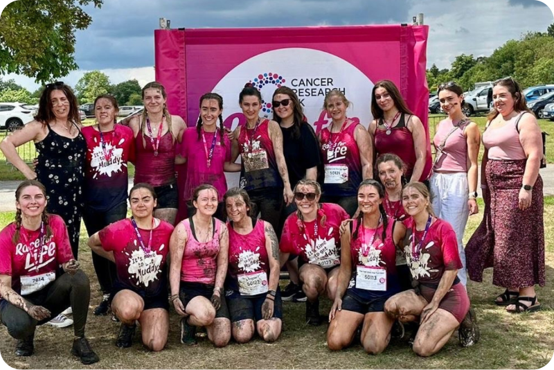 Swayne & Partners get muddy and make a difference for Cancer Research UK